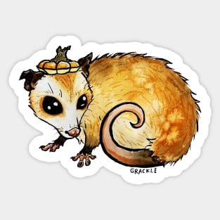 Pumpkin Spice Possum Sticker